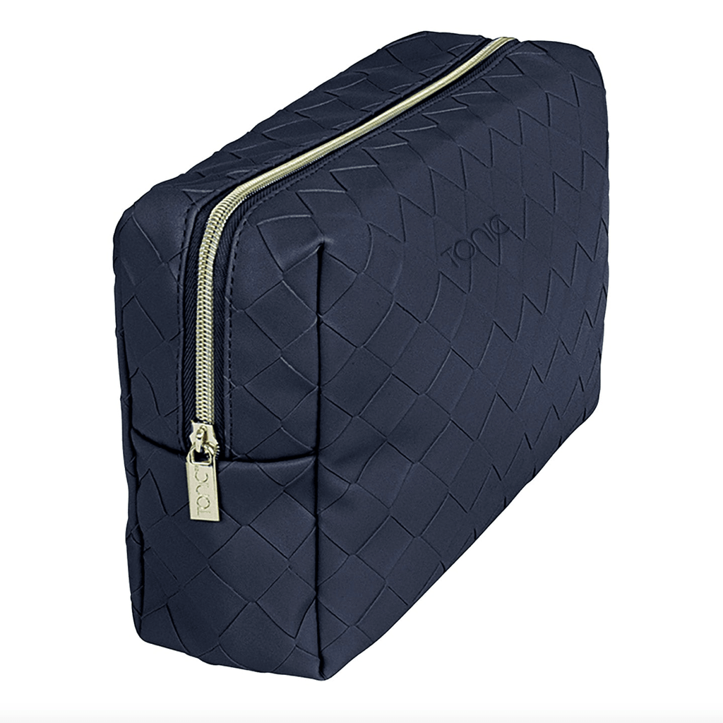 Tonic  Large Woven Beauty Bag | Navy available at Rose St Trading Co