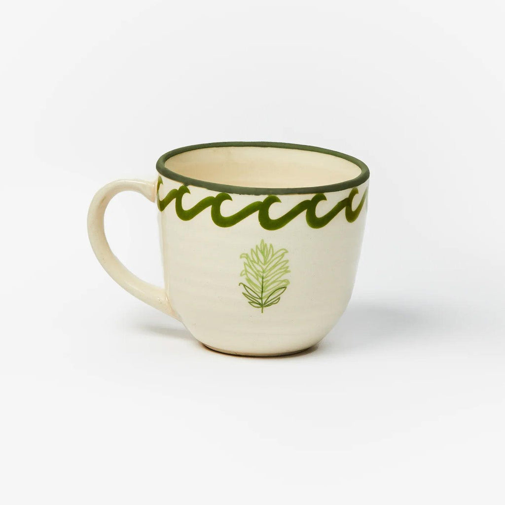 Leaf Green Mug - Rose St Trading Co