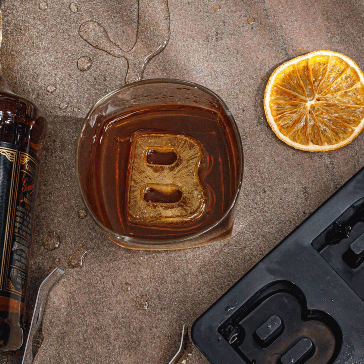 Drinks Plinks  Letter B Silicone Tray available at Rose St Trading Co