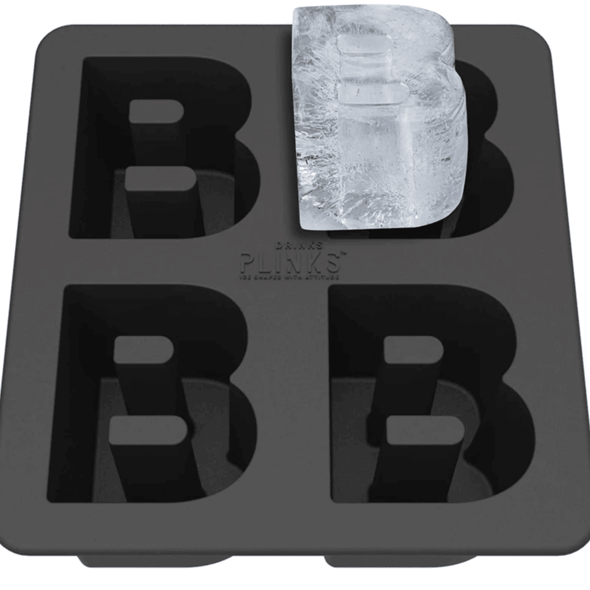 Drinks Plinks  Letter B Silicone Tray available at Rose St Trading Co