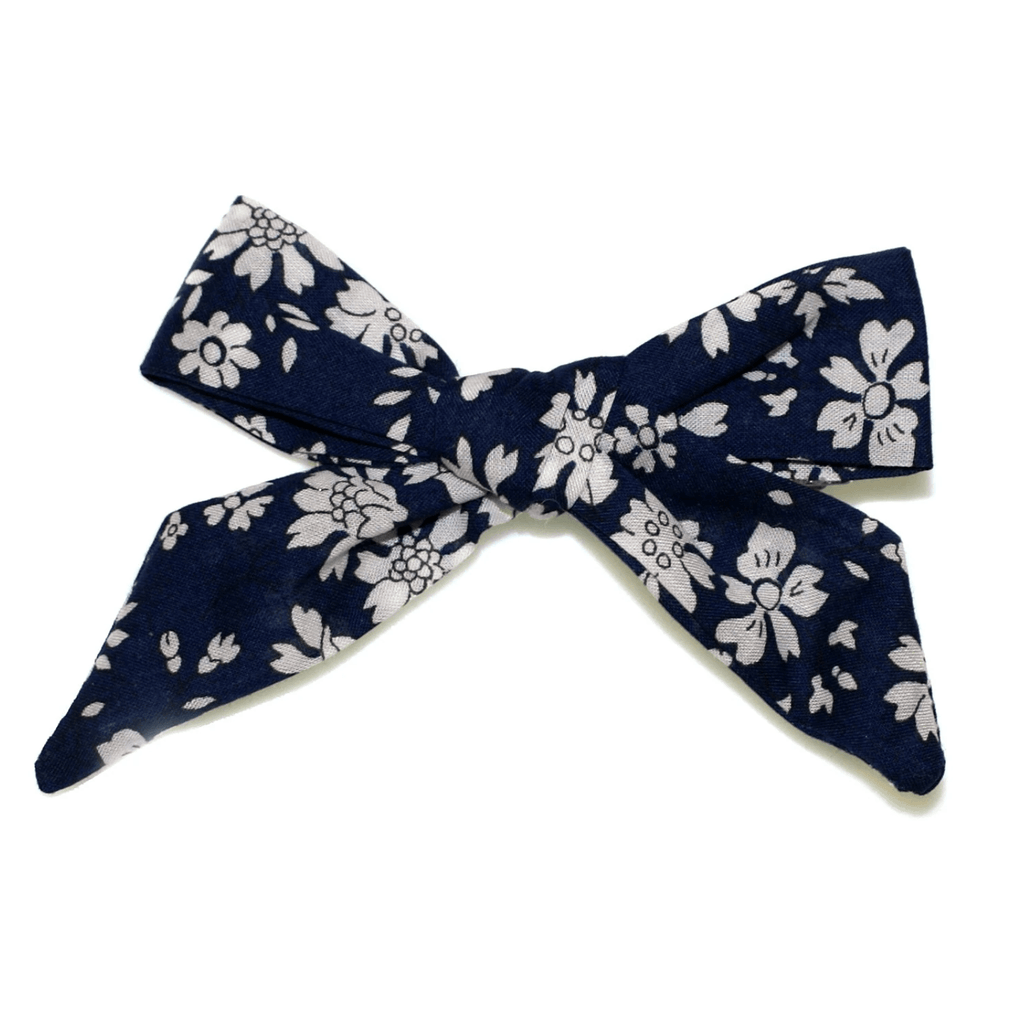 Goody Gumdrops  Liberty Capel Soft Bow Clip | Navy available at Rose St Trading Co