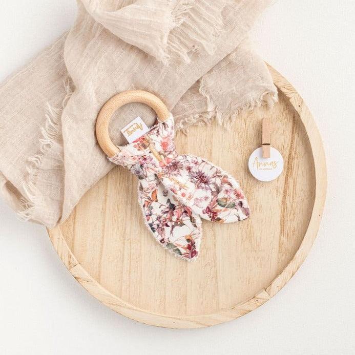 Annas of Australia  Liberty Print Bunny Teether available at Rose St Trading Co