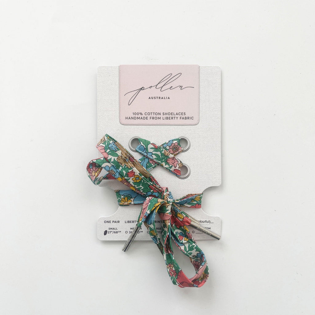 Pollen Australia  Liberty Shoe Lace | Colourful available at Rose St Trading Co