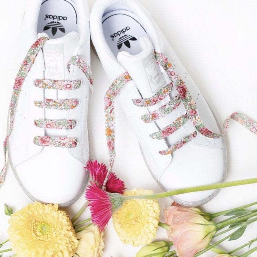 Pollen Australia  Liberty Shoe Laces | Amelie F (Pink) available at Rose St Trading Co