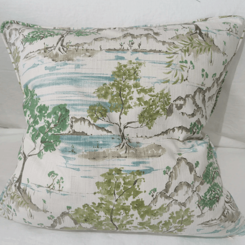 Macey & Moore  Linen Willow Cushion | 55cm x 55cm available at Rose St Trading Co