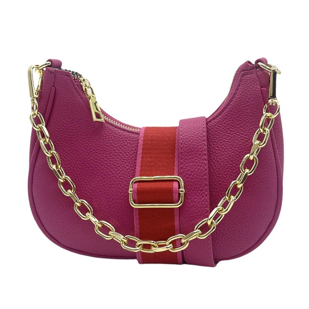 RSTC  Lola Shoulder Bag | Bright Pink available at Rose St Trading Co