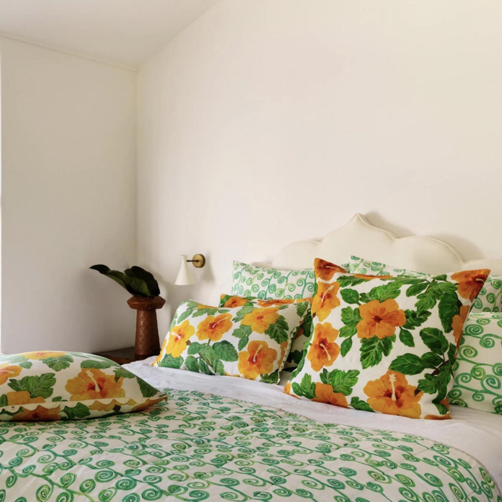 Loop Green Standard Pillowcases | Set of 2 - Rose St Trading Co