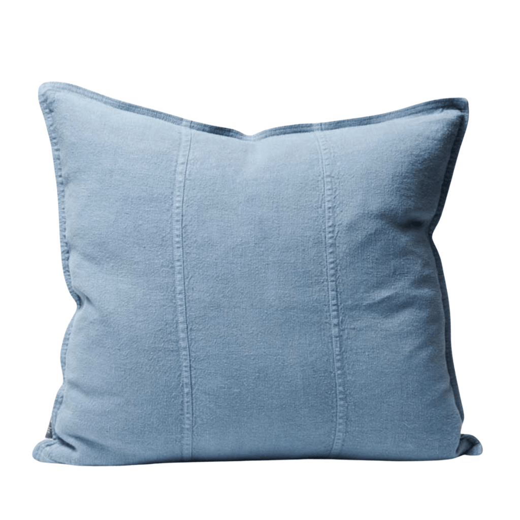 Eadie Lifestyle  Luca Linen Cushion | Blue Azure available at Rose St Trading Co