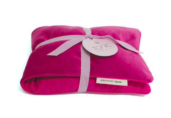 Tonic  Luxe Velvet Heat Pillow | Berry available at Rose St Trading Co