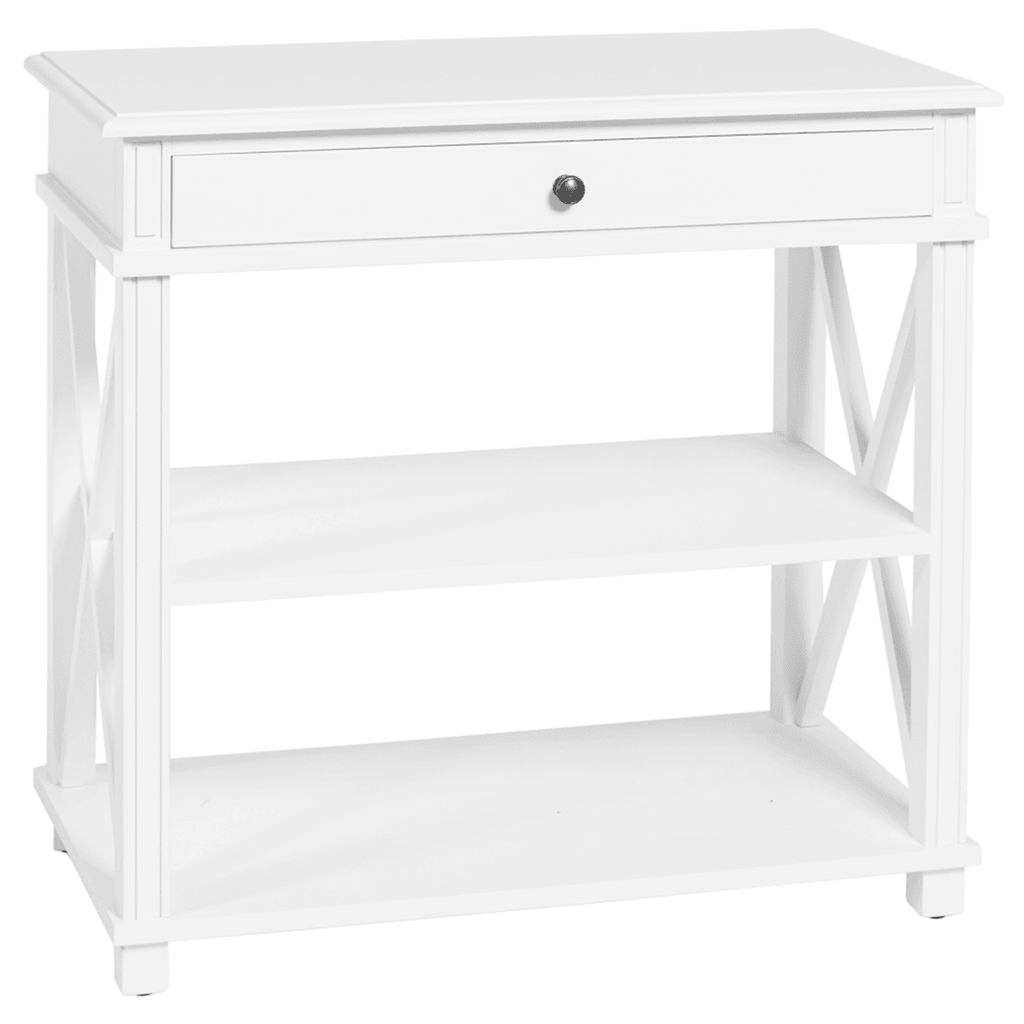 Canvas + Sasson  Manto Bedside Table  Large | White available at Rose St Trading Co