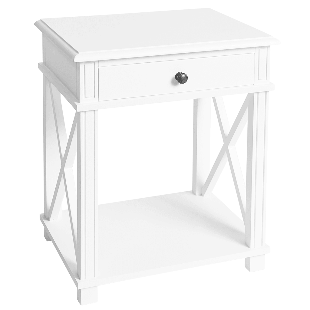 Canvas + Sasson  Manto Bedside Table | White available at Rose St Trading Co