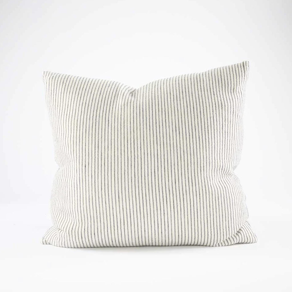 Marina Cushion | Off White with Ink Stripe 50 x 50cm by Eadie Lifestyle in stock at Rose St Trading Co