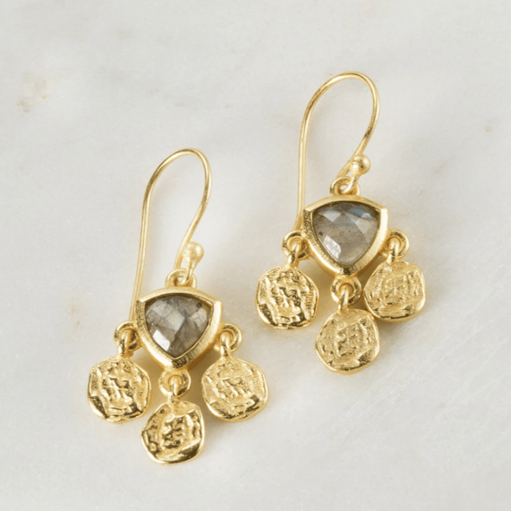 Zafino  Maya Earring | Gold available at Rose St Trading Co