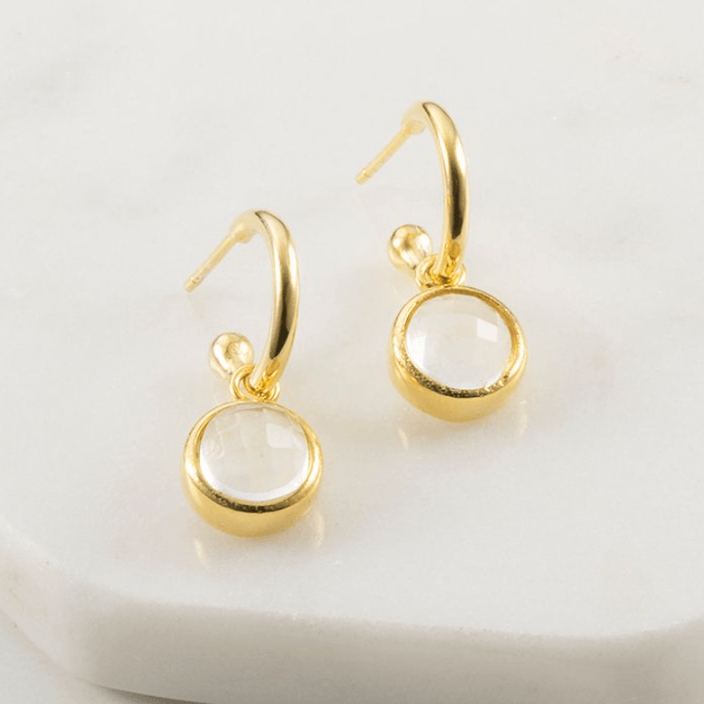 Zafino  Melinda Earring | Moonstone available at Rose St Trading Co