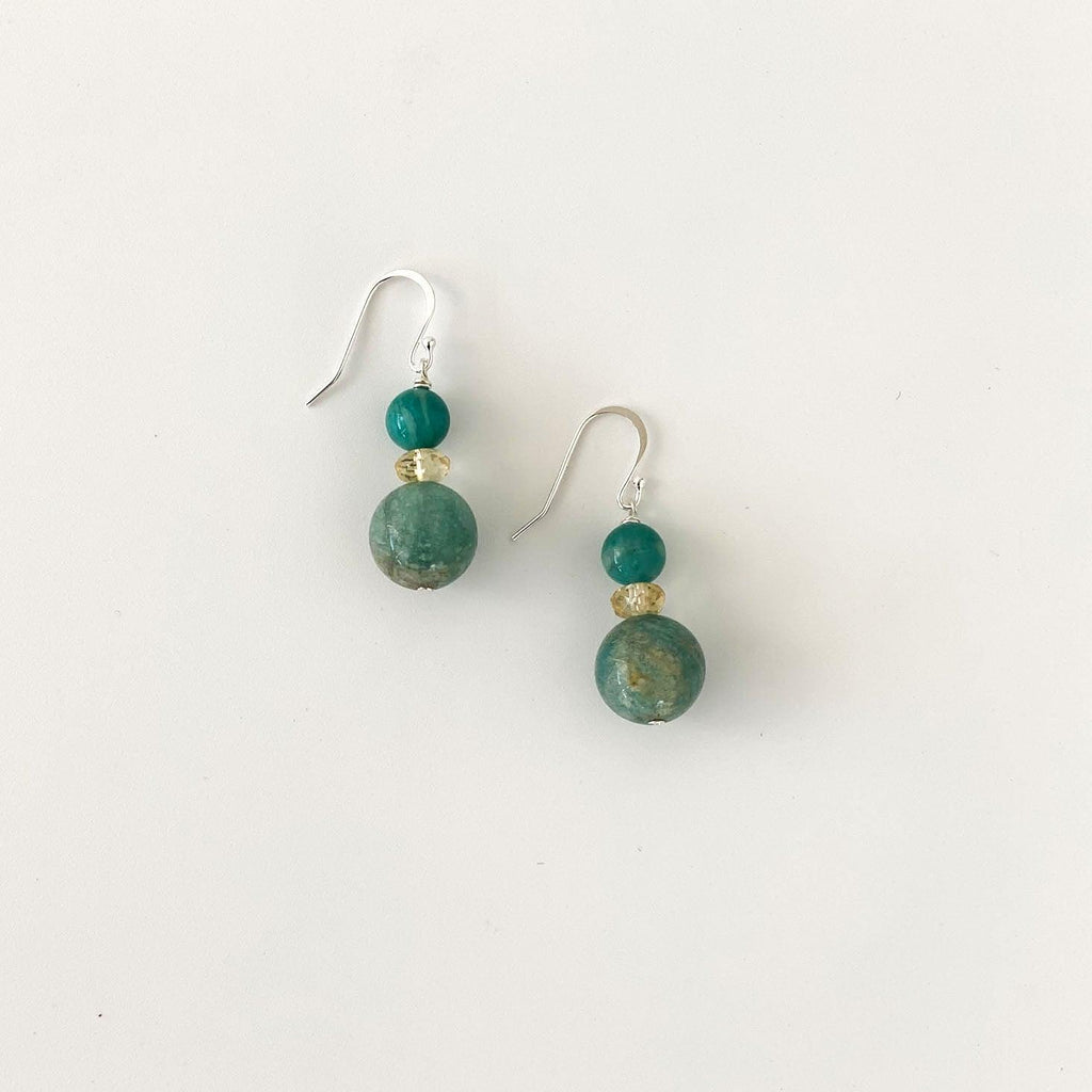 RSTC  Melissa Earring | Amazonite available at Rose St Trading Co