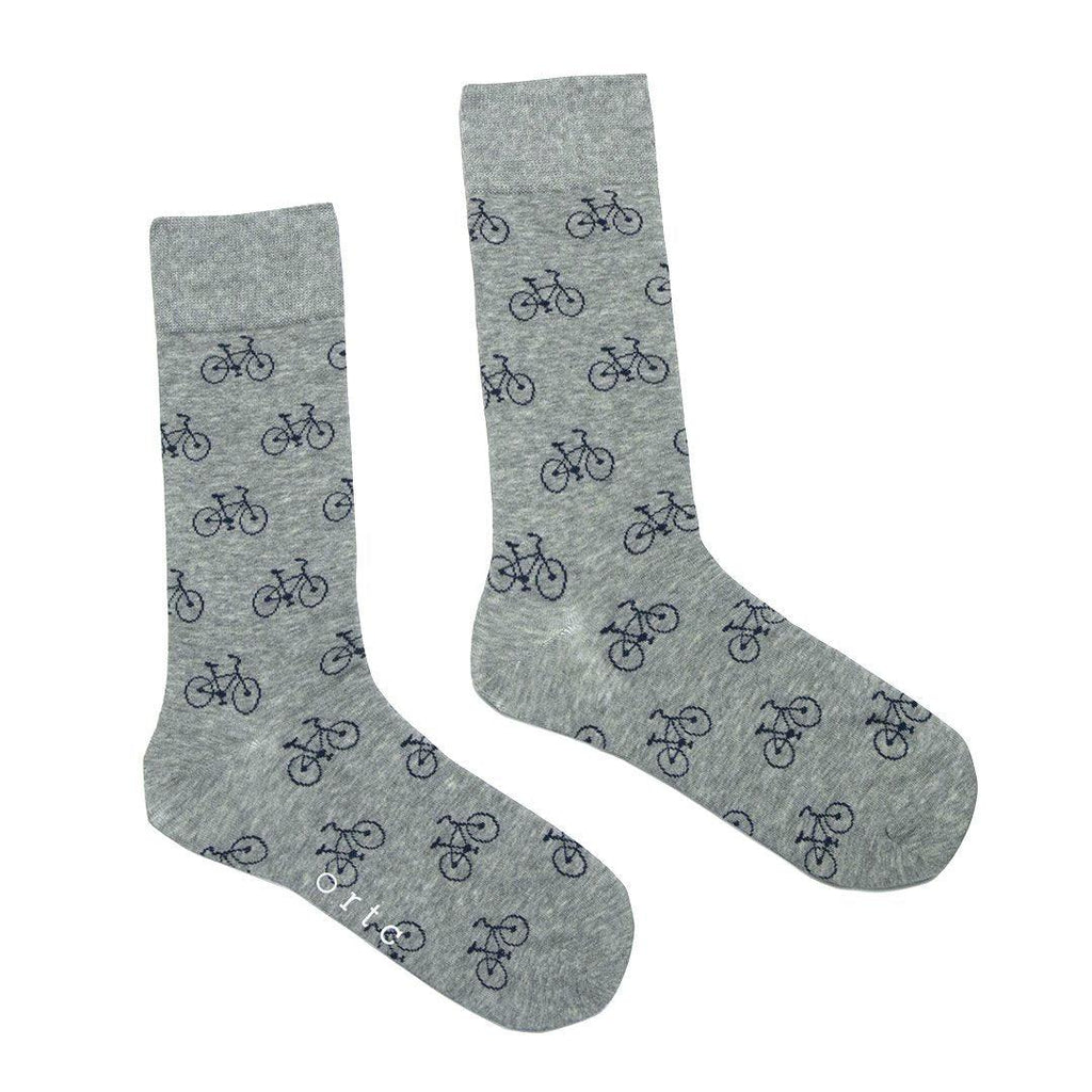 ORTC Man  Mens Socks | Grey Bicycles available at Rose St Trading Co