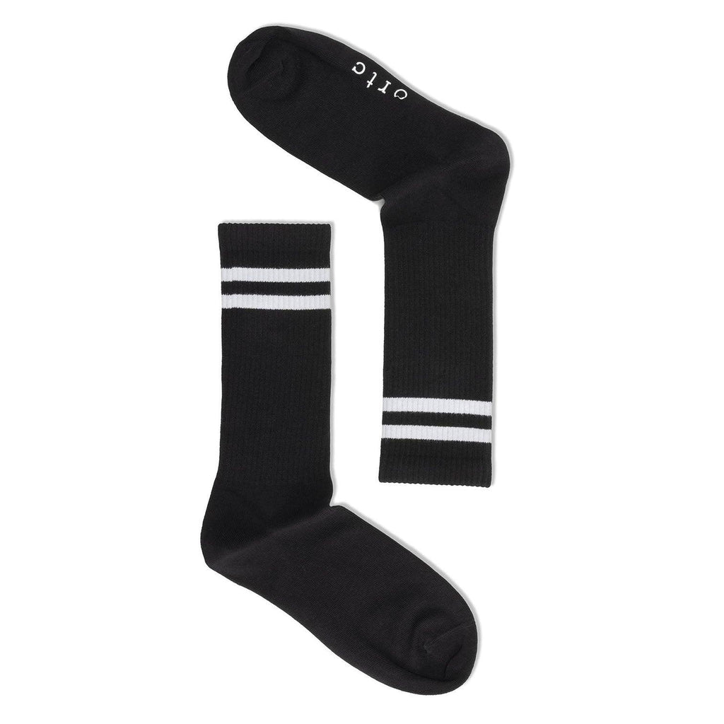 ORTC Man  Mens Socks | Ribbed Sport Sock Black available at Rose St Trading Co