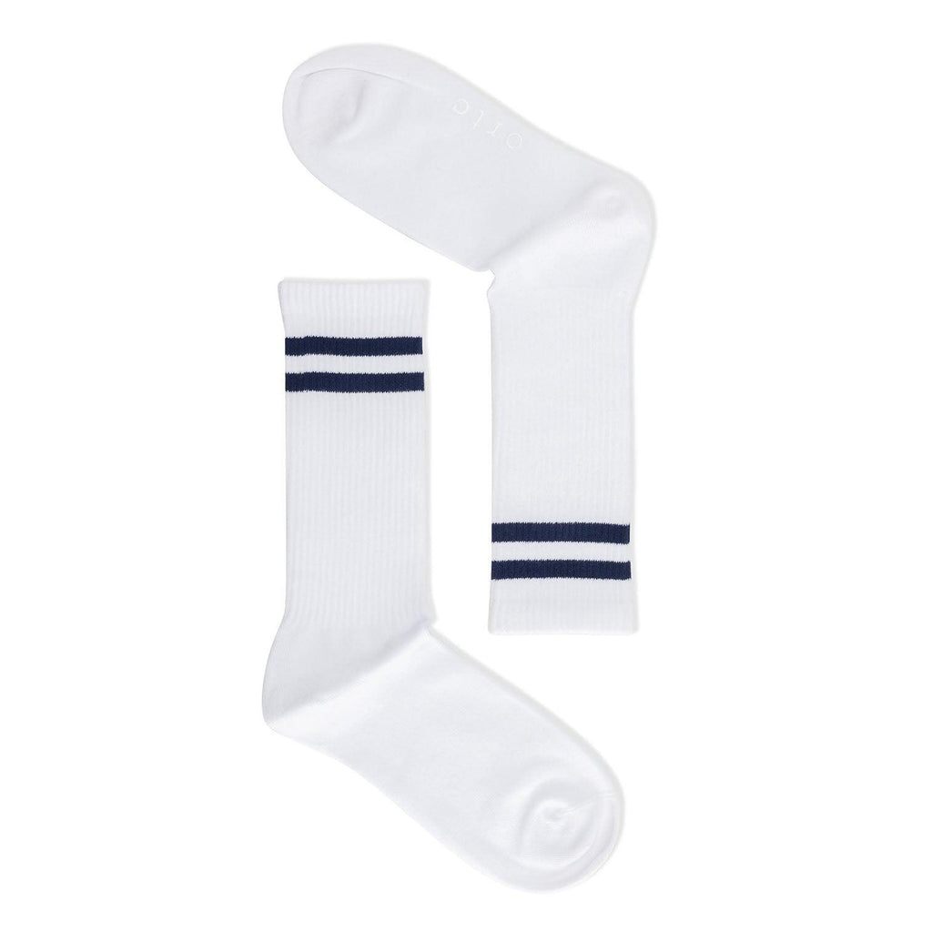 ORTC Man  Mens Socks | Ribbed Sport Sock White available at Rose St Trading Co