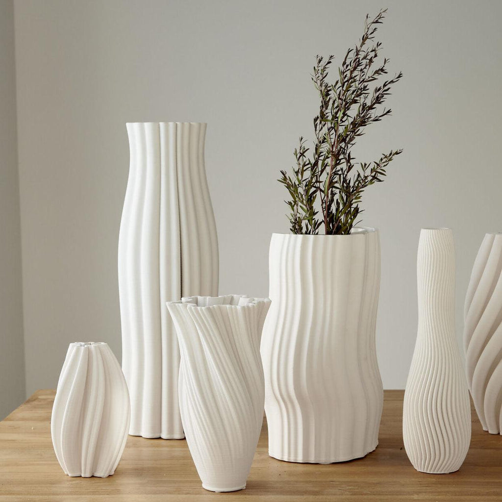 P.S. Home and Living  Mila White Vase | 17cm available at Rose St Trading Co