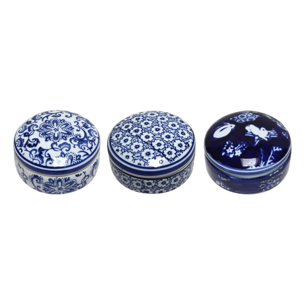 Jonglea  Ming Blue and White Trinket Boxes available at Rose St Trading Co