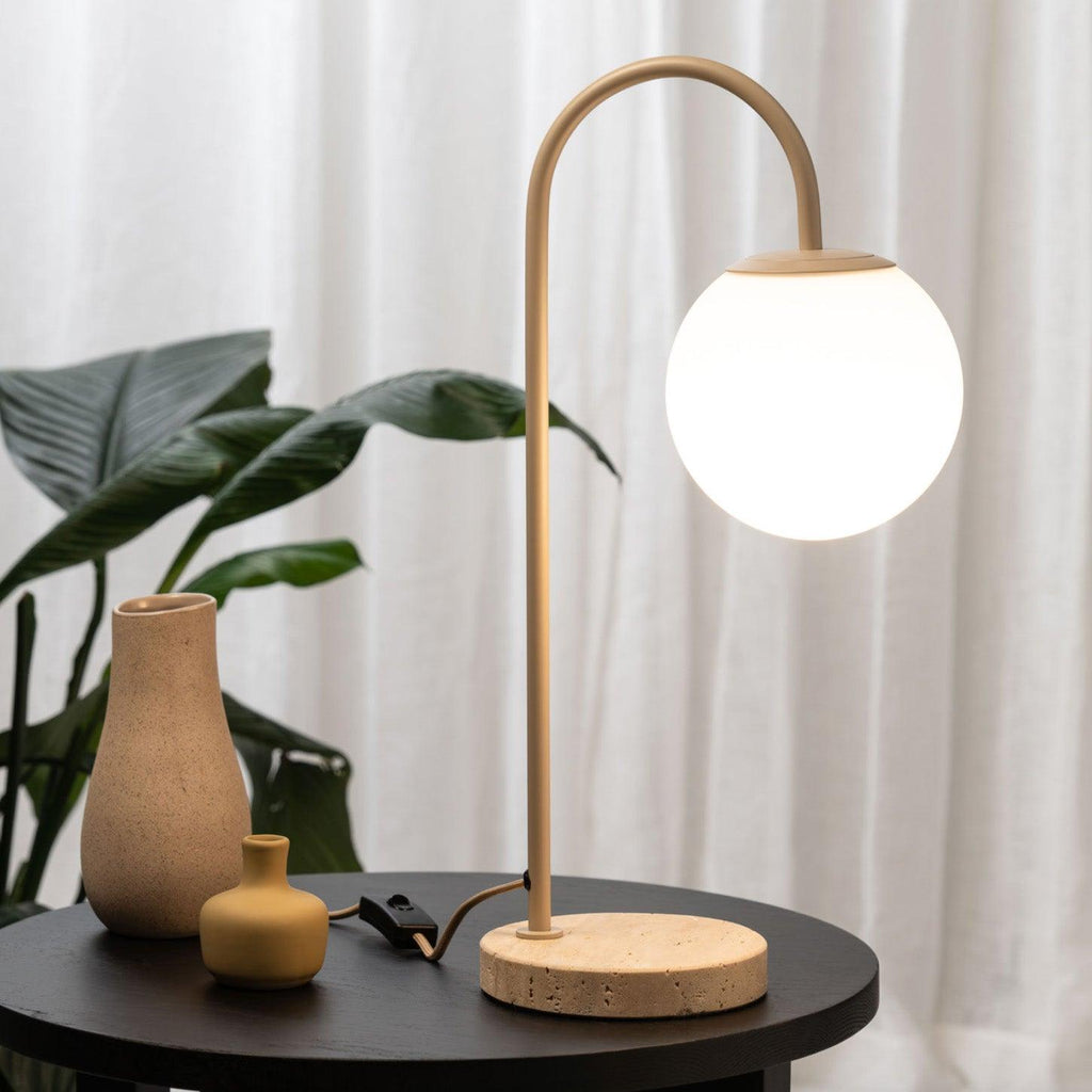 Mintu Desk Lamp | Taupe - Rose St Trading Co