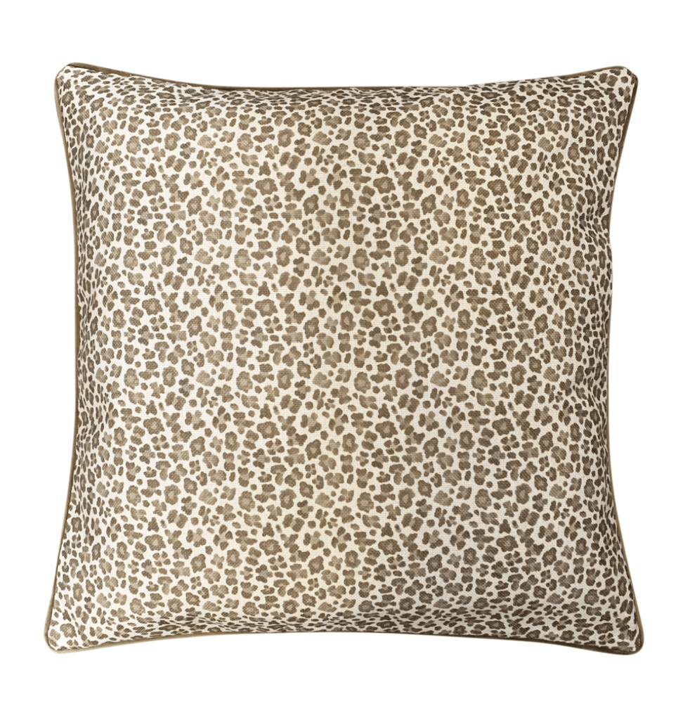 RSTC  Mocha Ocelot Cushion available at Rose St Trading Co