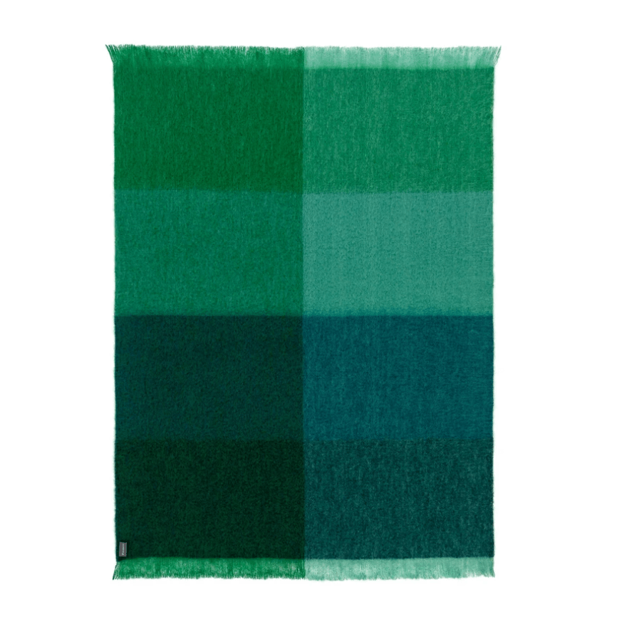 St Albans  Mohair Throw | Emerald available at Rose St Trading Co