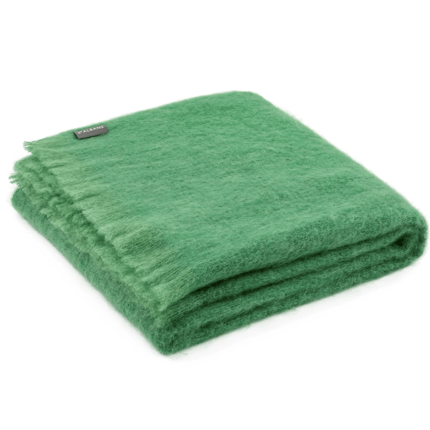 St Albans  Mohair Throw | Holly available at Rose St Trading Co