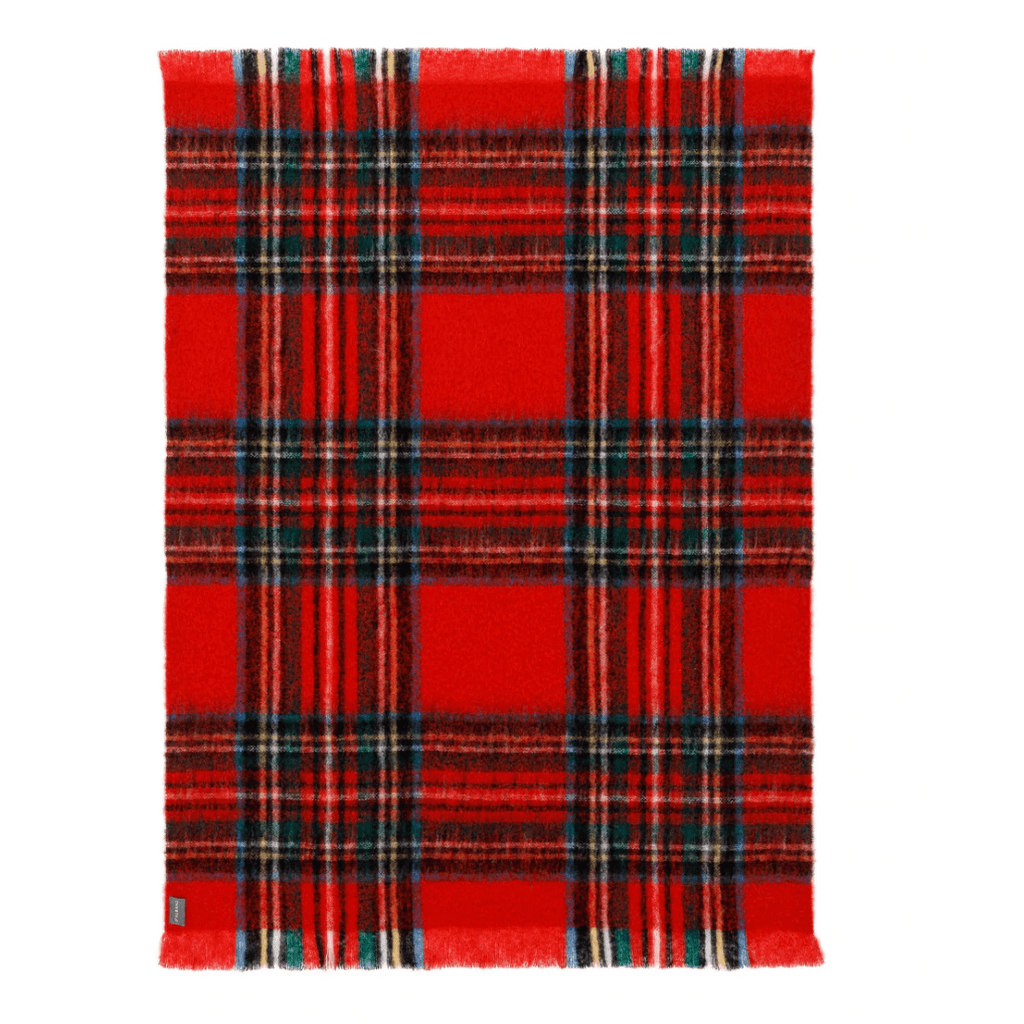 St Albans  Mohair Throw | Royal Stewart available at Rose St Trading Co