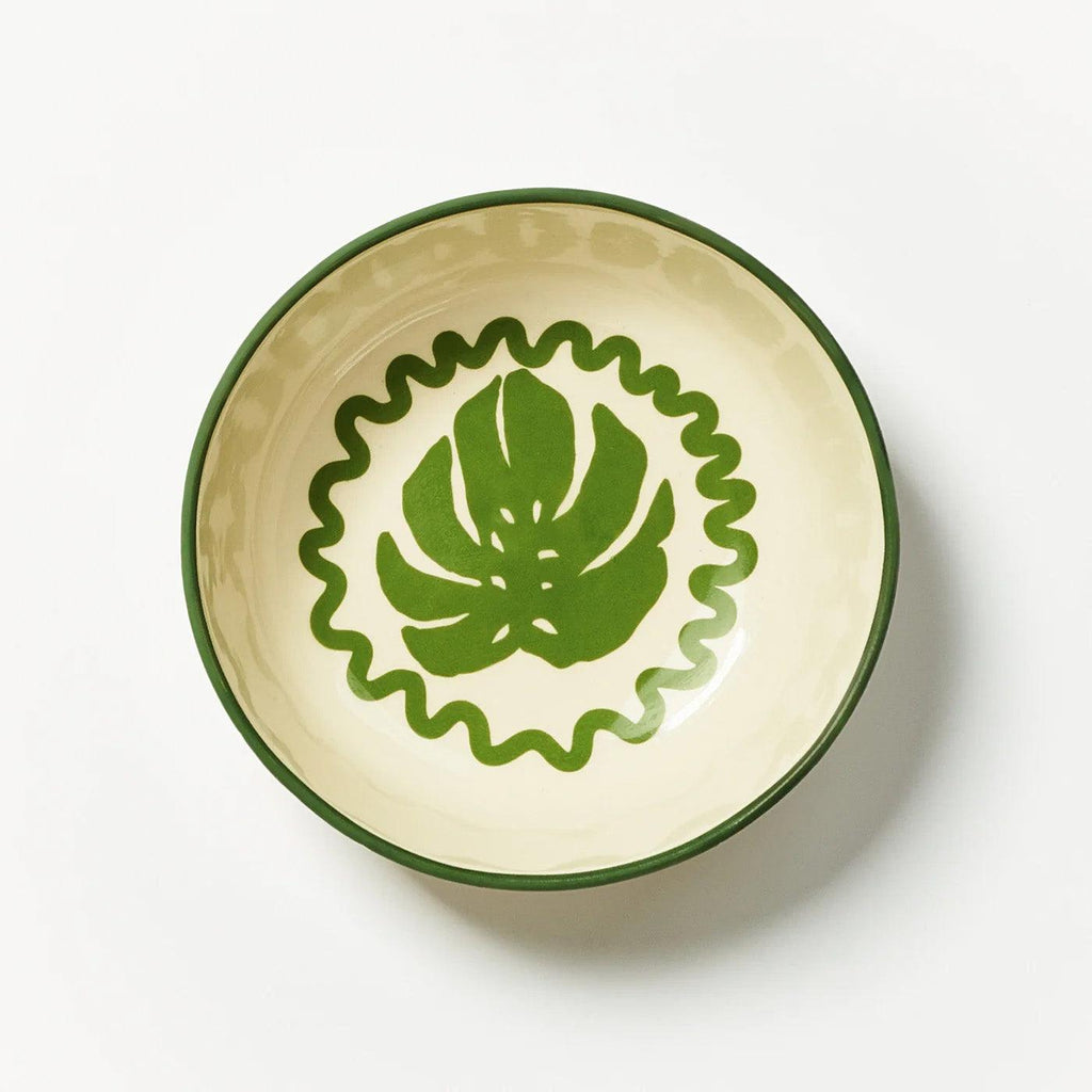 Monstera Green Salad Bowl - Rose St Trading Co