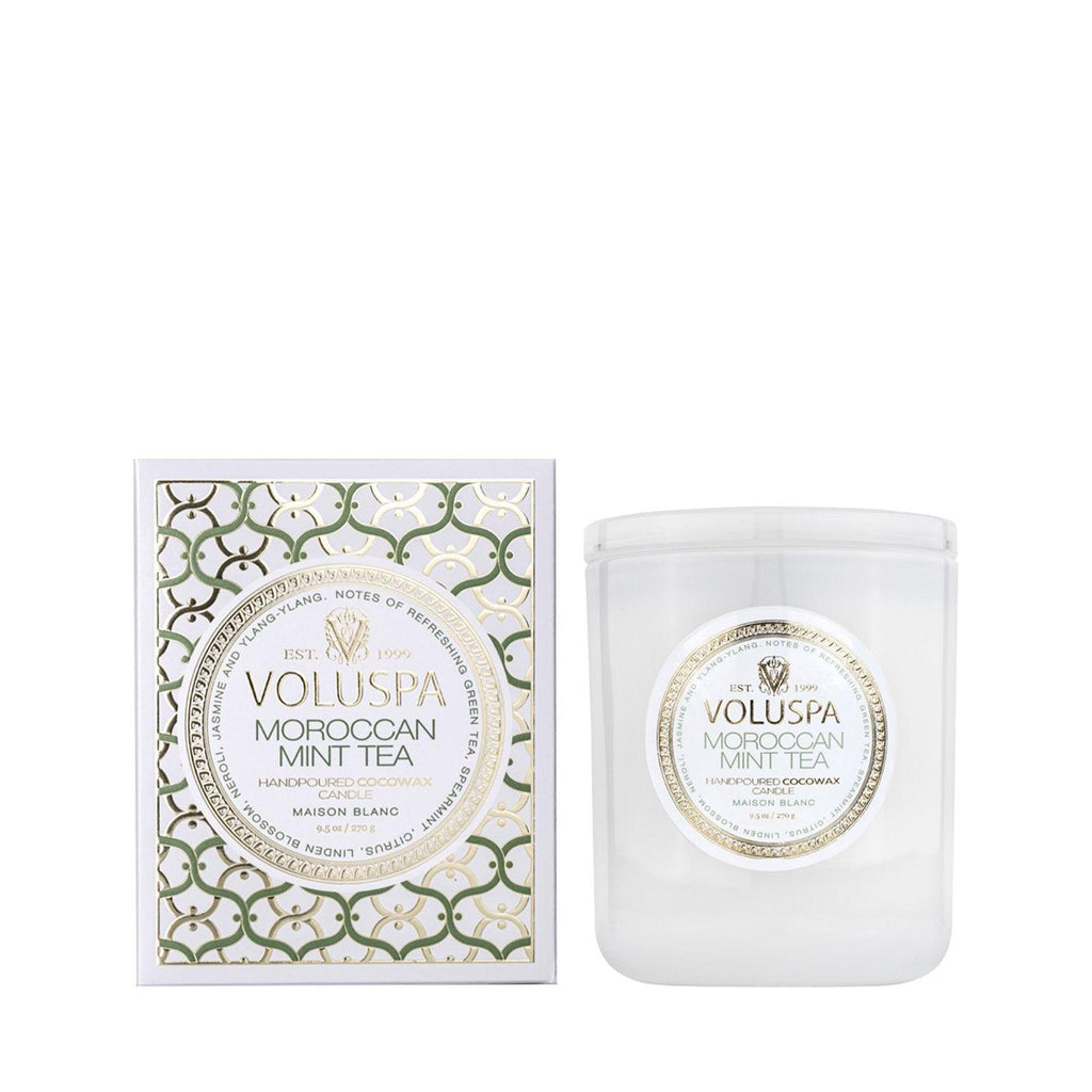 Voluspa  Moroccan Mint Tea Classic Boxed Candle available at Rose St Trading Co
