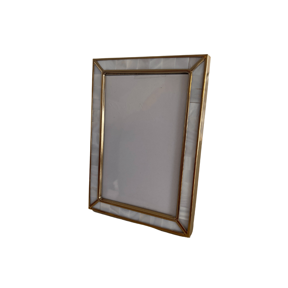 Flair  Mother of Pearl Frame Gold | 4 x 6 available at Rose St Trading Co