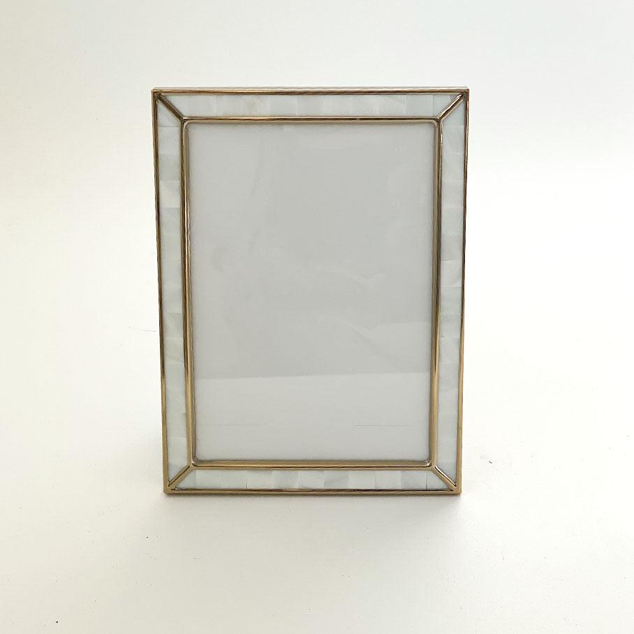 Flair  Mother of Pearl Frame Silver | 4 x 6 available at Rose St Trading Co