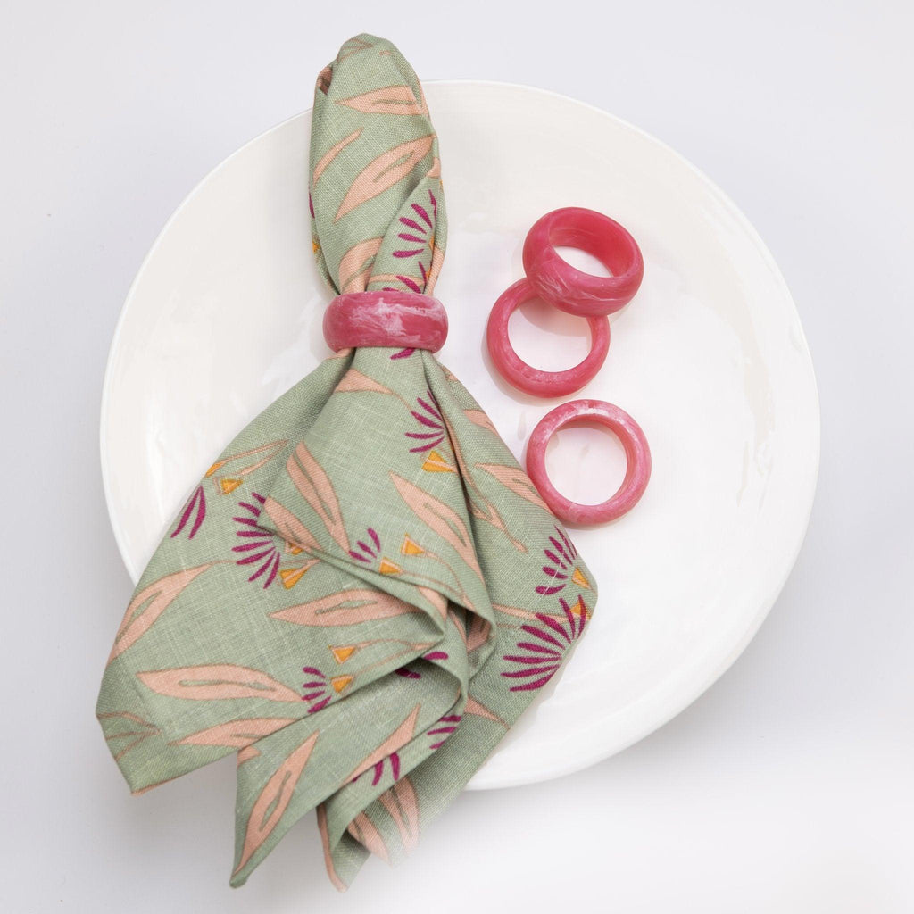 Bright Threads  Napkin Ring RED | Set of 4 available at Rose St Trading Co