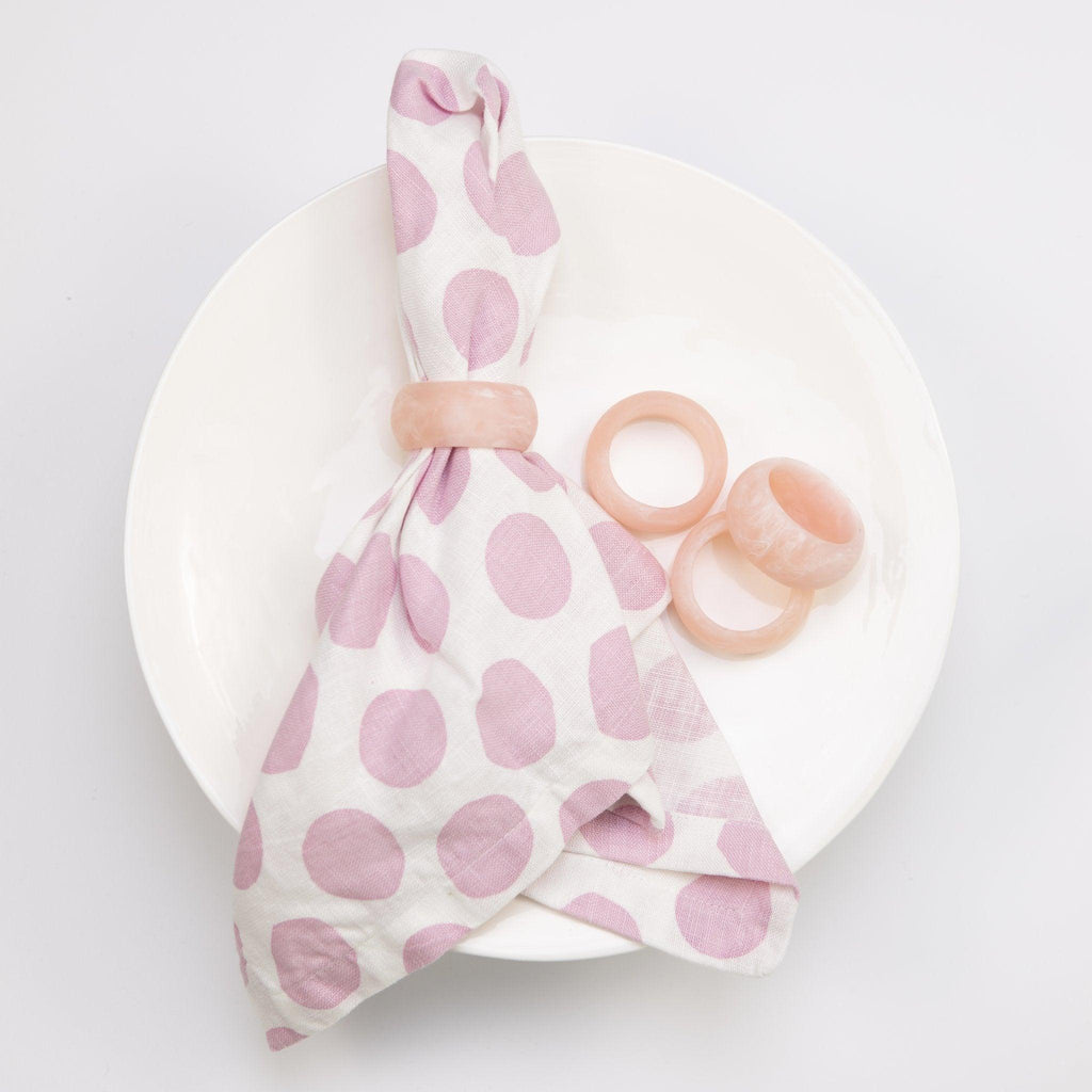 Bright Threads  Napkin Ring Tulle Pink | Set of 4 available at Rose St Trading Co