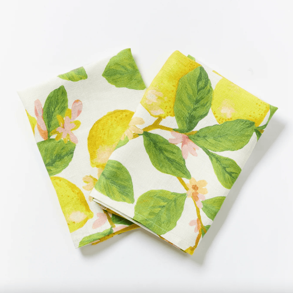 Bonnie and Neil  Napkin Set of 6 | Capri Yellow available at Rose St Trading Co