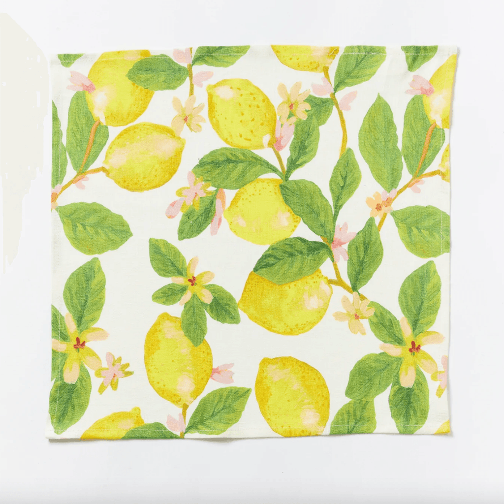 Bonnie and Neil  Napkin Set of 6 | Capri Yellow available at Rose St Trading Co