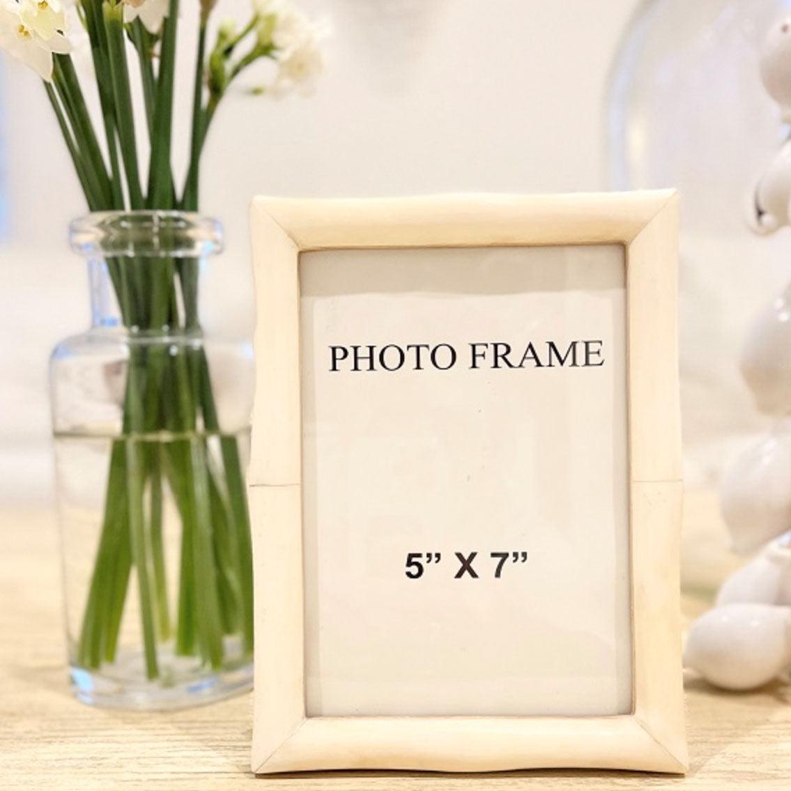 RSTC  Natural Bone & Bamboo Indi Frame | 5 x 7" available at Rose St Trading Co