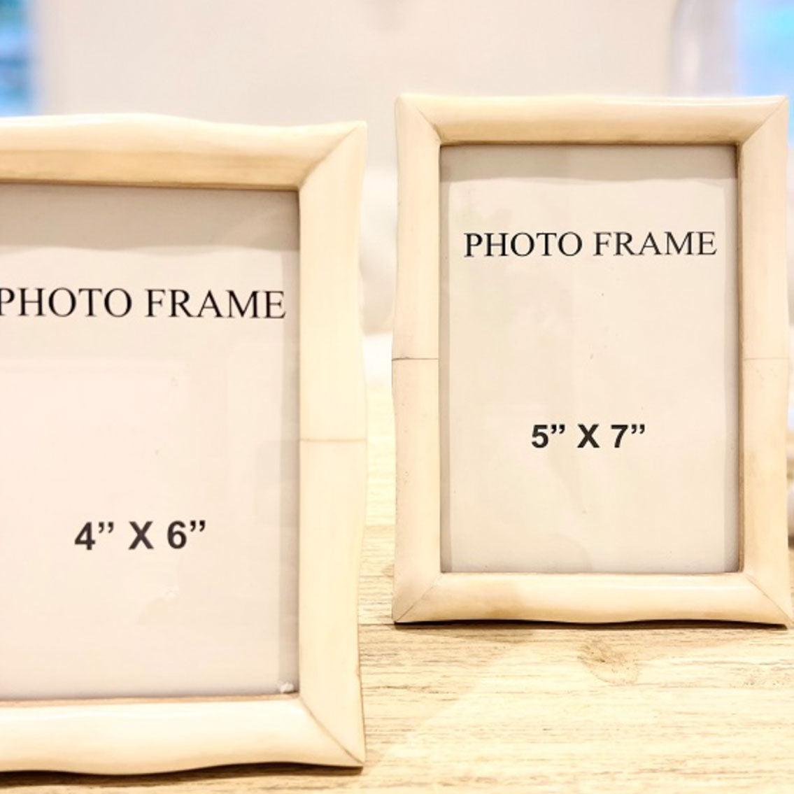 RSTC  Natural Bone & Bamboo Indi Frame | 5 x 7" available at Rose St Trading Co