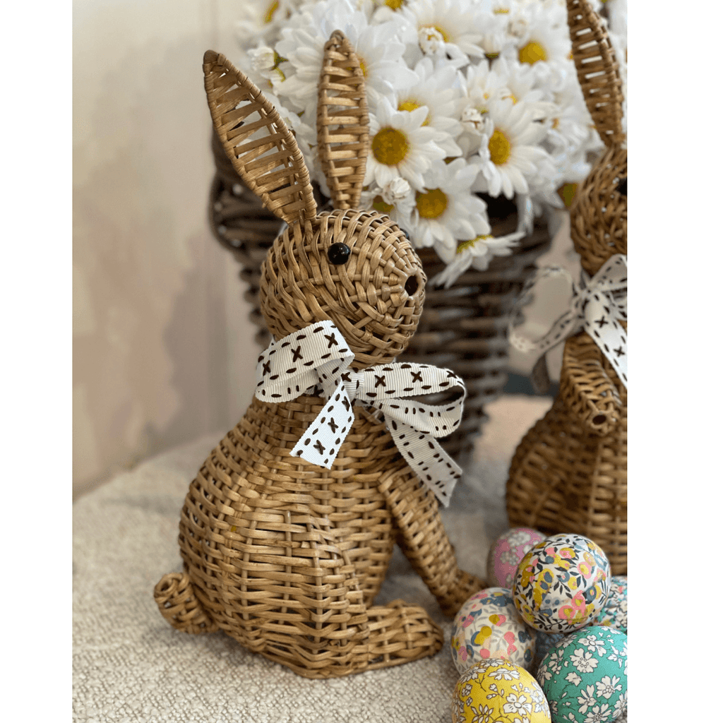 RSTC  Natural Rattan Rabbit | Pair available at Rose St Trading Co