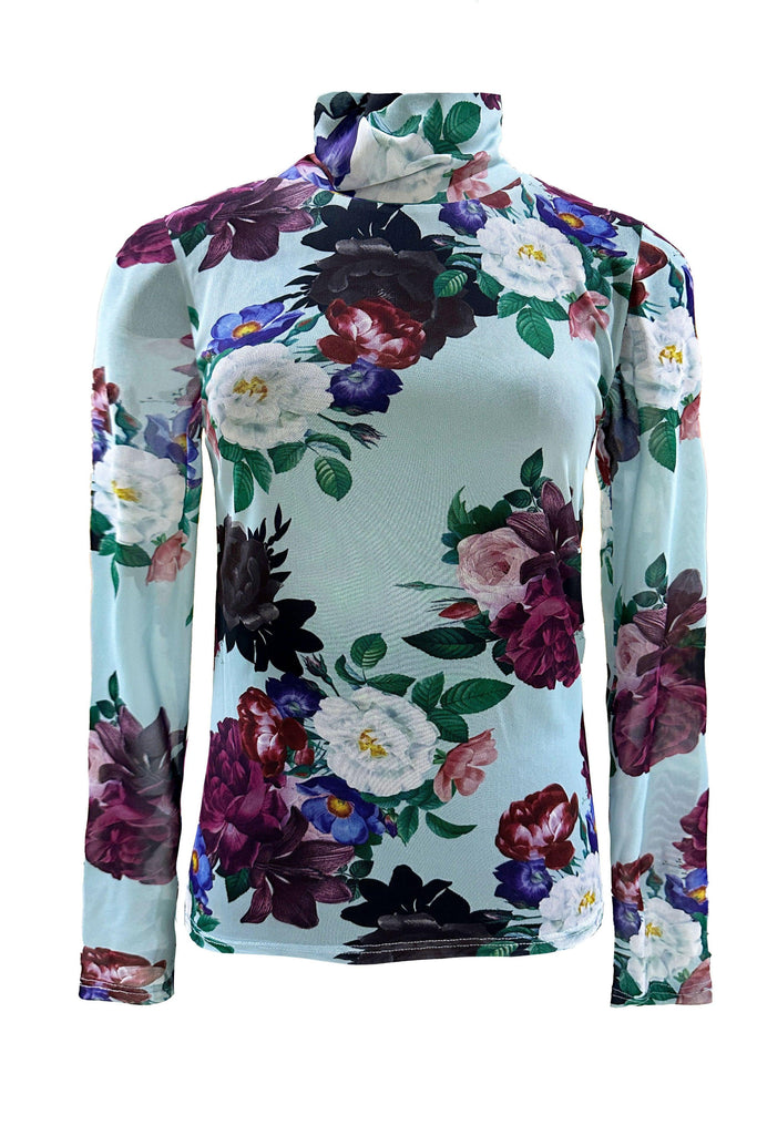 Neck Of The Woods Top | Blue Floral by Trelise Cooper in stock at Rose St Trading Co