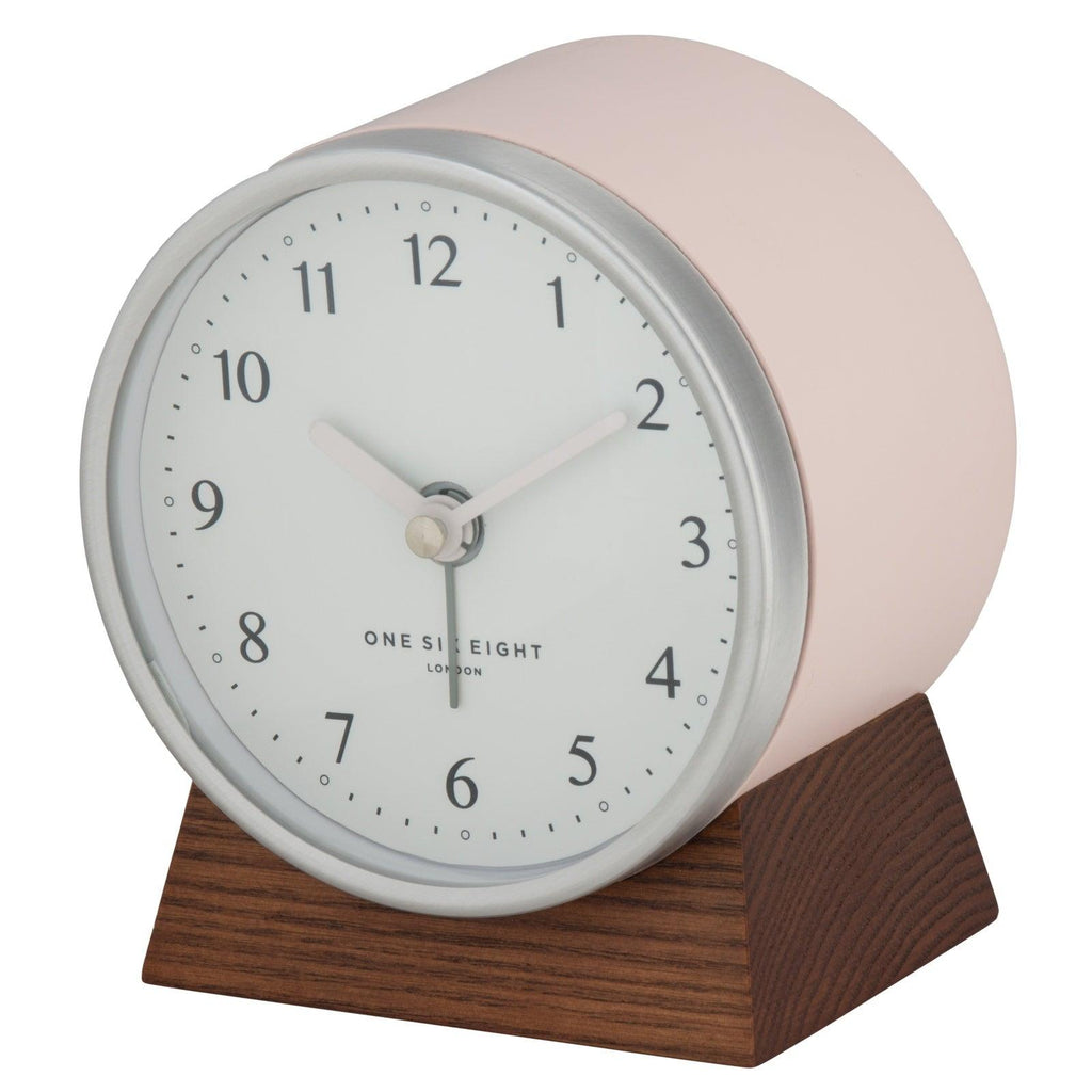 One Six Eight London  Nina Silent Alarm Clock | Blush available at Rose St Trading Co