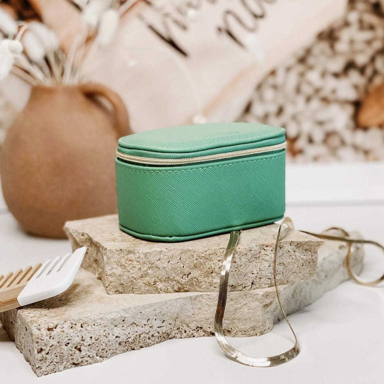 Louenhide  Olive Jewellery Box | Spearmint available at Rose St Trading Co