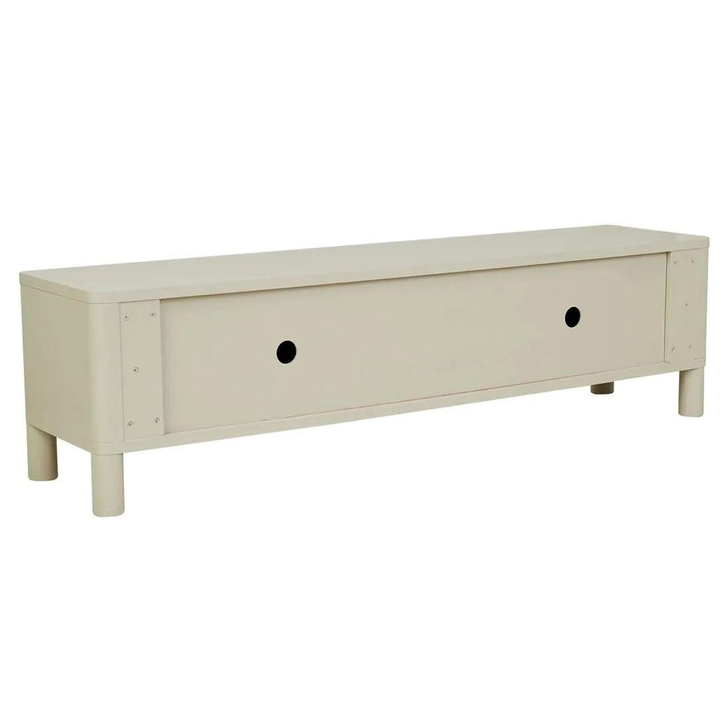 Oliver Fluted Entertainment Unit | Putty - Rose St Trading Co