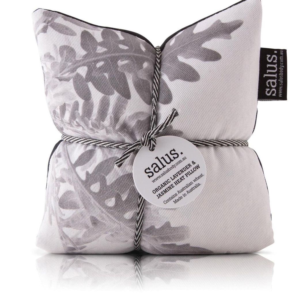 SALUS  Organic Lavender & Jasmine Heat Pillow | Grey Botanical available at Rose St Trading Co