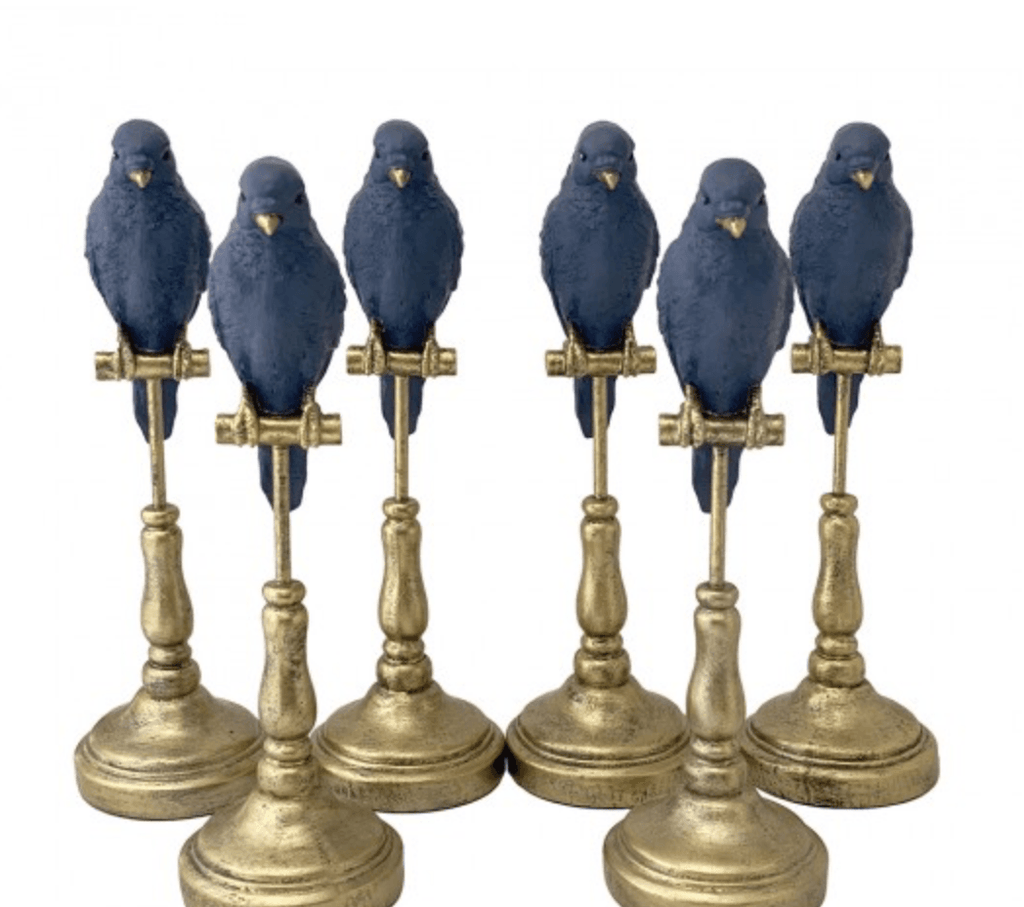C.A.M.  Orn Bird | Indigo/Gold available at Rose St Trading Co