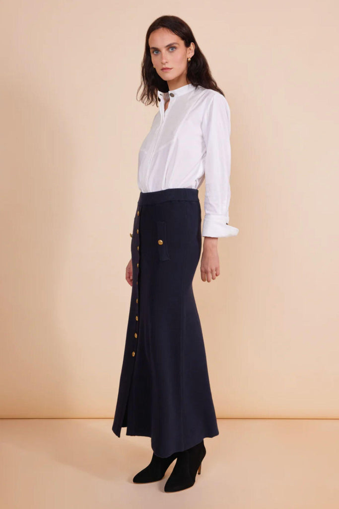 Oswalds Skirt | Navy by Binny in stock at Rose St Trading Co