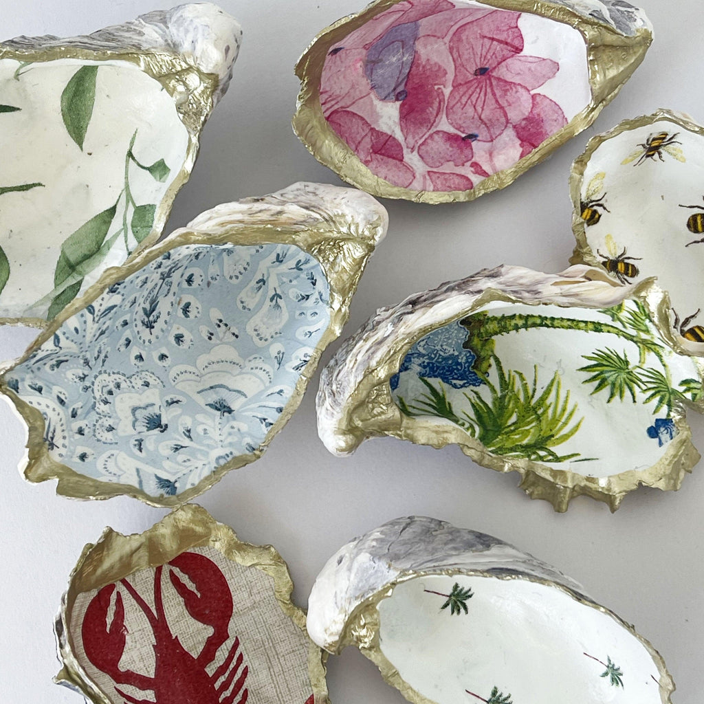 RSTC  Oyster Trinket Dish Potted Palms available at Rose St Trading Co