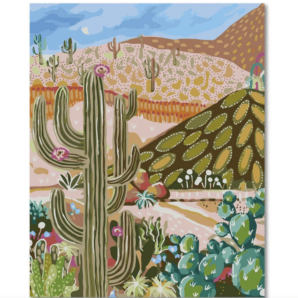 Journey of Something  Paint by Numbers | Cactus Valley available at Rose St Trading Co