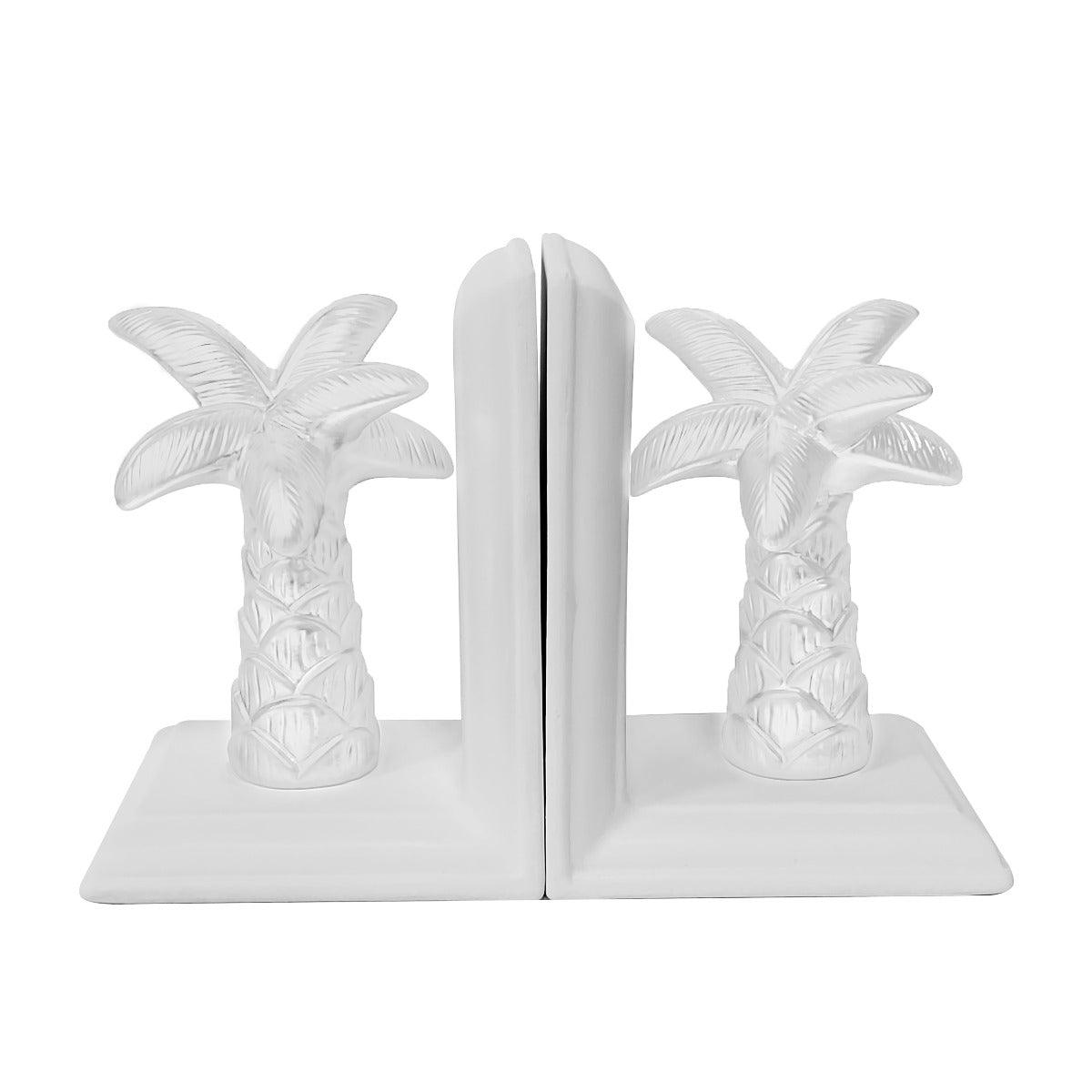 Tree Bookends Palm Tree Bookends | White – Rose St Trading Co